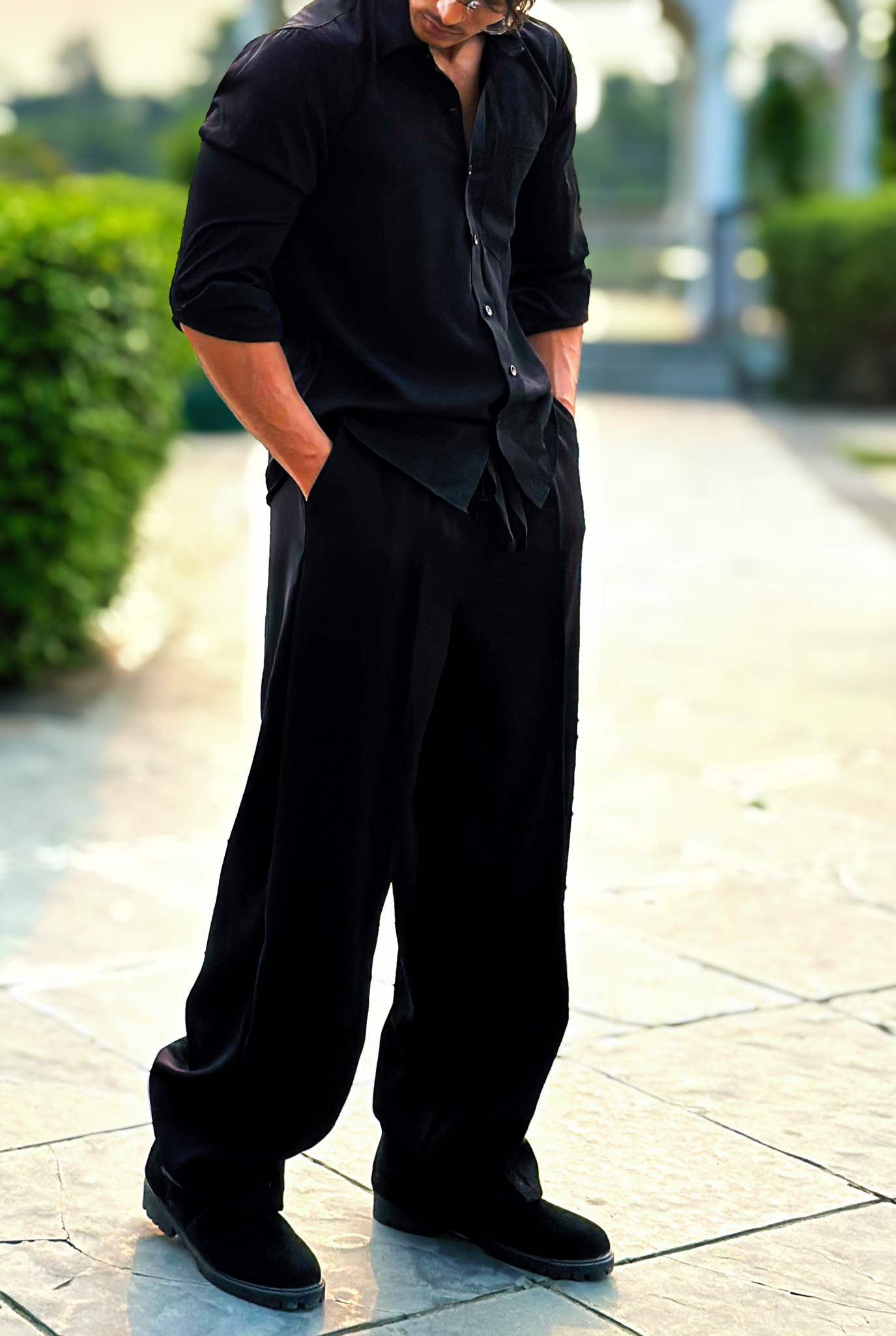 Black Qavara Lounge Pants