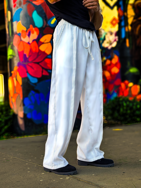 White Qavara Lounge Pants