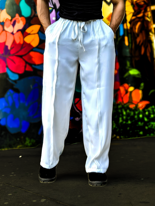 White Qavara Lounge Pants